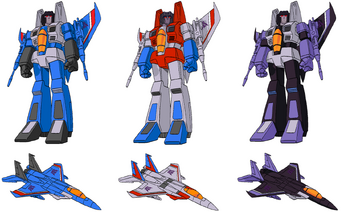 Starscream,Thundercracker,Skywarp