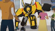 Robots in Disguise Episode 5 Bumblebee and People