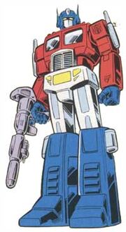 Optimusz robot mode in Marvel Comics