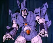 "CYCLONUS! You're just in time for the DDR dance off!" "*Hrrk*"