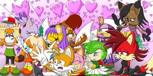 Tails has lots of Girlfriends