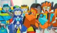 Whirl, Hotshot, Wedge and Hoist smirking