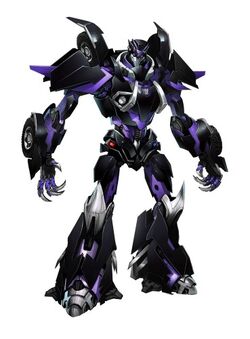 Purple and black shop transformer