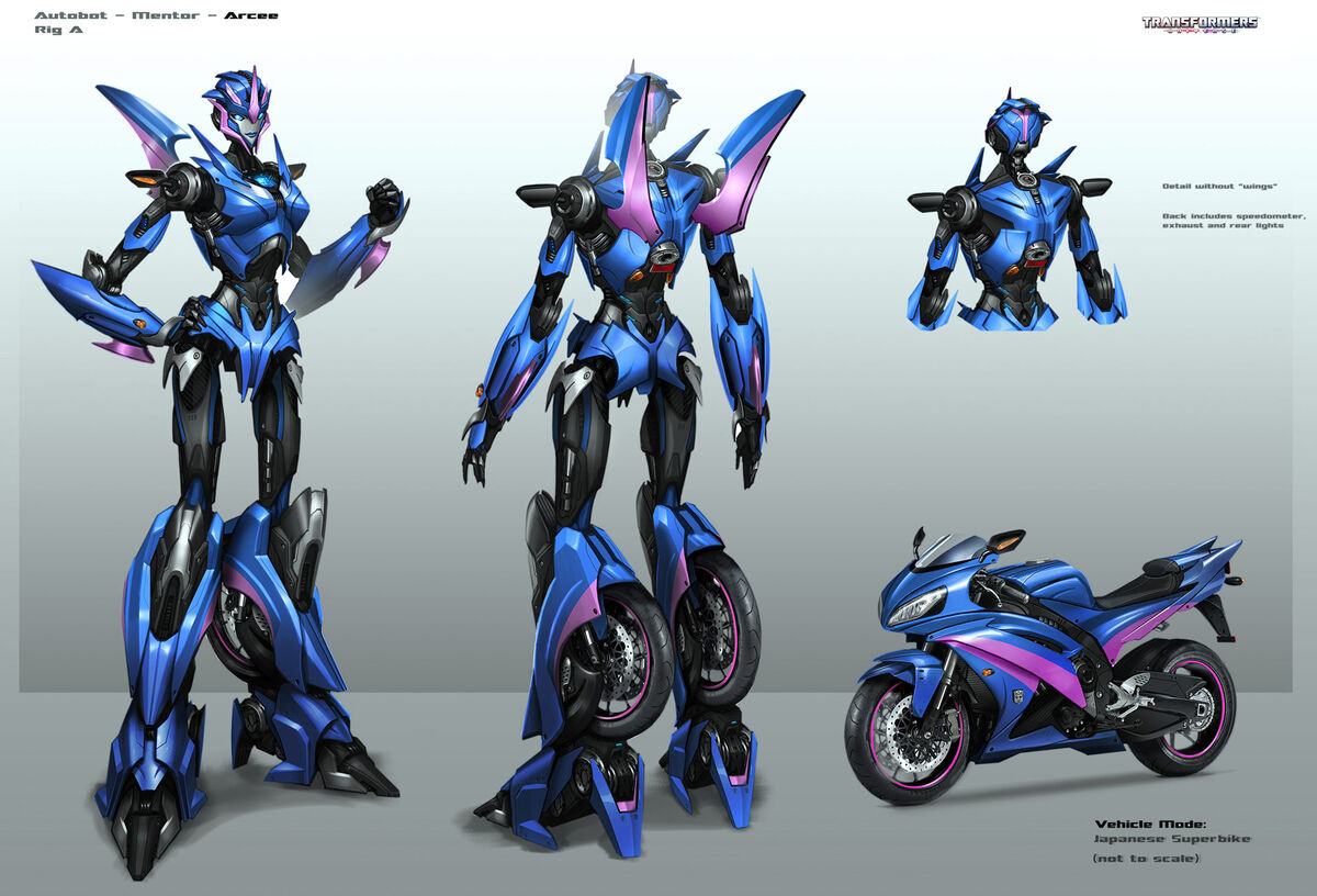 Arcee Transformers Prime Character Rig