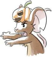 Pumpkin hat mouse.jpg (85 KB) Art by Melibellule