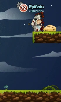A player dying from falling