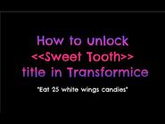 How to unlock Sweet Tooth Title in Transformice (Vampire Map)