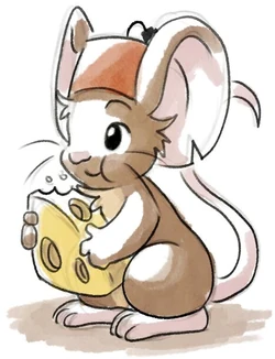 Turkish mouse eating cheese