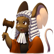 Judge mouse in tribunal