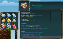 Profile before adventure points image added