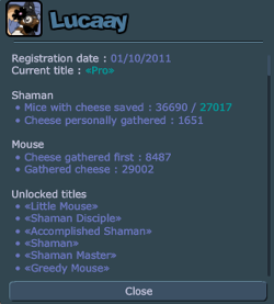 A very old version of the profile