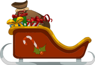 Unused Christmas sleigh in the game files