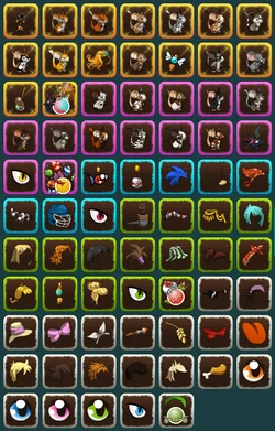 Contents of the Transformice chest