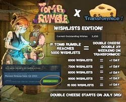 Double cheese and XP July 2021 (3 Jul - 5 Jul)