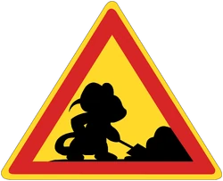 Construction image appearing by racing in the menu before racing was released