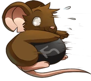 Mouse getting cannonballed
