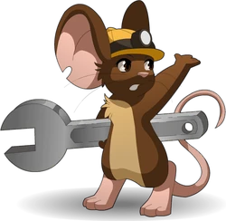 Mouse wearing