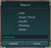 Reporting interface