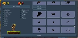 Shop in 2013 showing locked event items