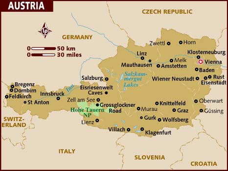 Tourist Map Of Austria Austria | Travel Wiki | Fandom
