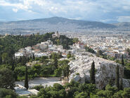 Athens hillside