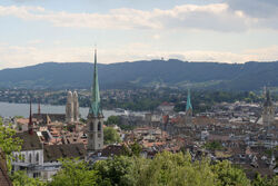 Zuerich vier Kirchen