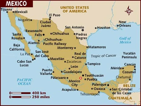 Mexico Map Tourist Destinations Mexico | Travel Wiki | Fandom
