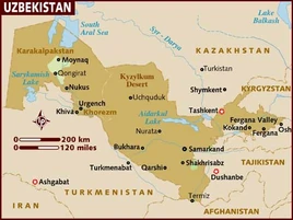 Uzbekistan map 001