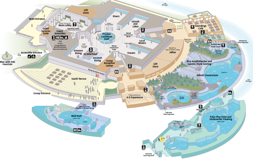 aquarium of the pacific map