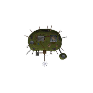 An overhead view of Camp Strongbox.