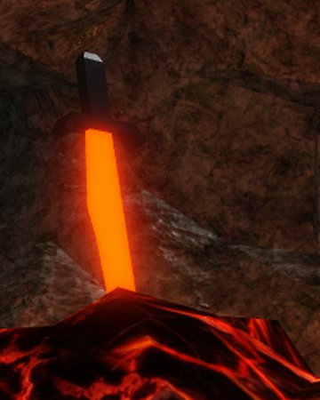 Lava Blade Treasure Quest Roblox Wiki Fandom - wheres the hidden lava blade in tresure quest roblox