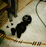 A behind the scenes image of Oswald.