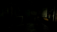Spirit Donald at the right door, flashlight on.