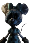 Photo-Negative Minnie's icon used in the Custom Night menu.