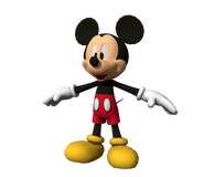 The "Castle of Illusion Starring Mickey Mouse" Mickey Mouse base-model used for her design.