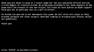 Warning screen when starting the game.