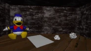 An early version of Distorted Mickey's desk jumpscare, which is a 1:1 recreation of The Face's desk jumpscare from Remastered 1.0.