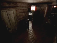 Mortimer's face on the TV in CAM 8.