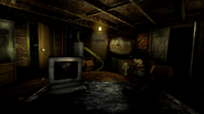 Darkwald at the left door, flashlight on.
