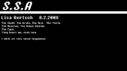 Lisa Bertsch second log. Code: 1221.