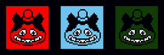 Ditto, but after pressing Green.
