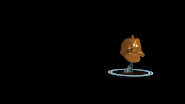 The bronze challenge trophy, depicting Disembodied.