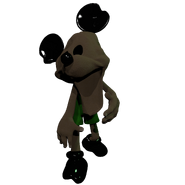 A render of Green, note how his Tongue is missing.