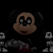 Suicide Mouse/Mortimer in a shirt with MickMick.