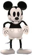 The Disney Magic Kingdoms Steamboat Willie base model that was used for his design.