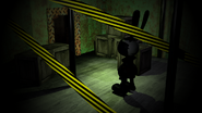 Oswald standing up in the Storage Room.