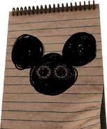 MOTHER's drawing fully formed on the Notepad.