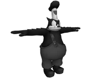 The "Kingdom Hearts 2" Peg-Leg Pete base model in Timeless River used for his design.