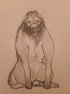 Concept art of Smile Dog.