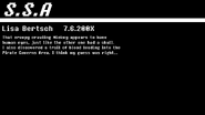 Lisa Bertsch first log. Code: 1235.